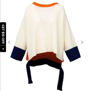 J.ing Jacky Color Block Oversized Sweate